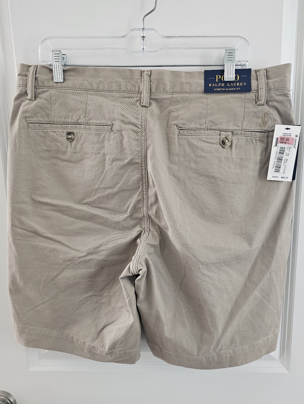 NWT POLO RALPH LAUREN Mens Khaki Chino Shorts